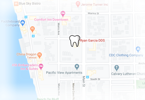 Map to Morro Bay Dentist - Ryan Garcia DDS